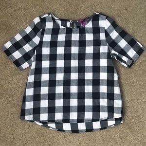 Aqua Brand Girls Buffalo Check Top